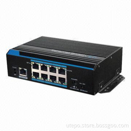8-port Ethernet Power Switch, Power Transmission Via Spare Wires of Cat5/5e